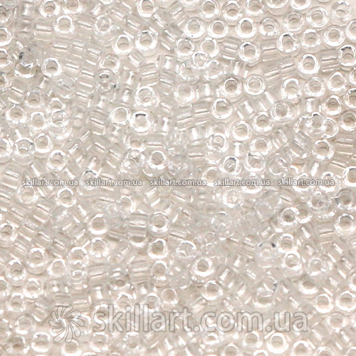 Бисер DB-141 Miyuki Delica Beads 11/0 (прозрачный, снежно-белый)